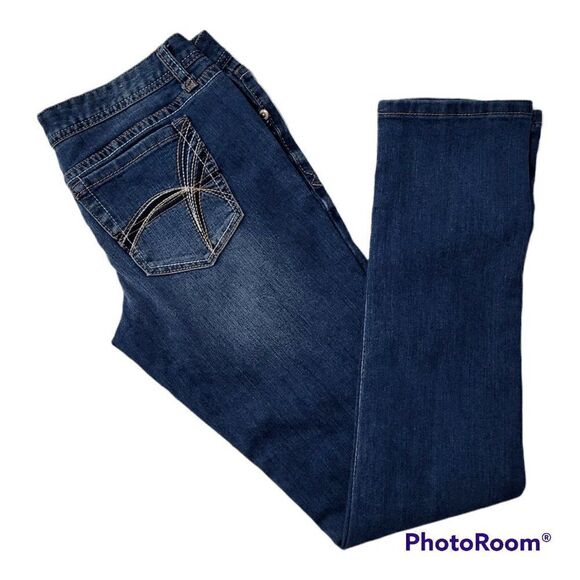 𝅺RUE21 Low Rise Skinny Jeans 7/8 Long Blue Medium Wash Denim Pants rue21 - Picture 1 of 10